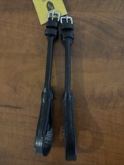 Bridle2Fit Rolled bridle cheek pieces small 21 cm BLACK
