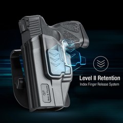 Left Hand Holster for Glock 19 19X 23 32 45 (Gen 3–5), Glock 43/43X, Tauru