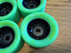 Riedell Skates Sonar Demon EDM 62mm Indoor Skate Wheels Green X8