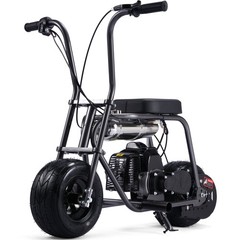 MotoTec Wild Rover 49cc 2-Stroke Kids Gas Mini Bike Grey