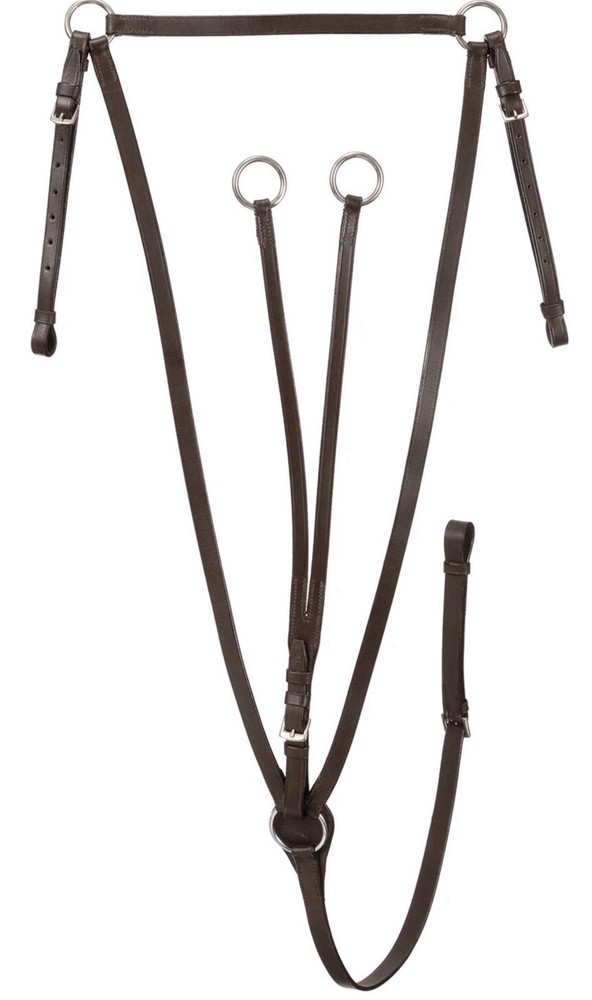 English Saddle Breastplate -Running Martingale – Black – Brown – Medium Chestnut