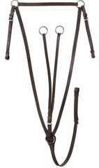 English Saddle Breastplate -Running Martingale – Black – Brown – Medium Chestnut