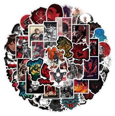 Mix 10/50 PCs Berserk Anime Luggage Notebook Laptop Car Sticker -No Duplicate