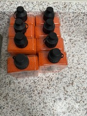 8 BOTTLES Splat-R-Ball 7.5mm Orange Gel 20,000 Rounds a total 160,000 Beads NEW