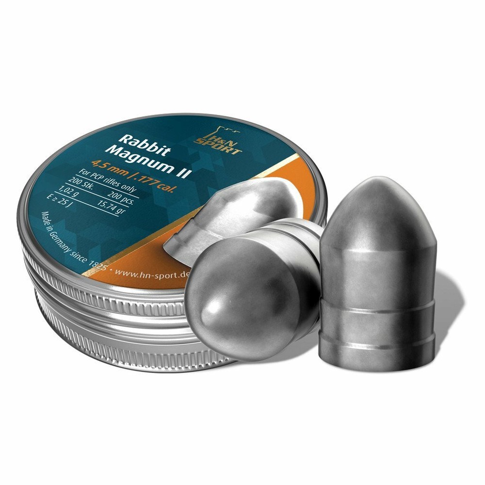 Hatsan H&N Rabbit Magnum II .177 Cal. 15.74 Grains Airgun Pellets 200 Count