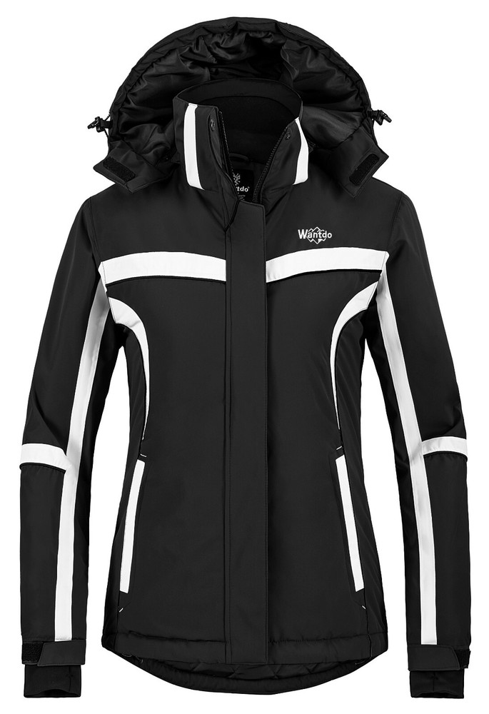Wantdo Women Warm Winter Jacket Rain Jacket Waterproof Ski Jacket Snowboard Coat