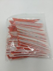 100 Pack Gateway Feathers 4″ Right Wing: Shield Faux Barred Orange 400RSBOR-100