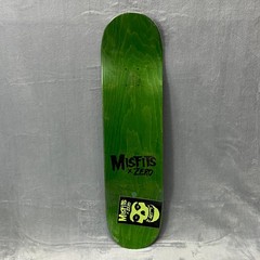 Misfits x Zero Halloween Fiend GITD Skateboard Deck 8.25 Glow in the Dark New
