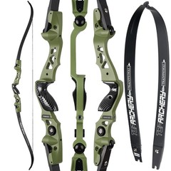 62″ ILF Recurve Takedown Bow 25-60lbs Archery Hunting Arrow Shooting Competition