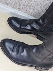 Valverde del Camino Spanish Riding Boots Brown leather leather sole 39 UK 6