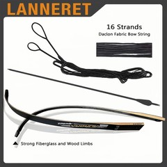 Wooden Recurve Bow Set for Adult,left ＆ right,25-50Lbs,hunting ＆ target practice