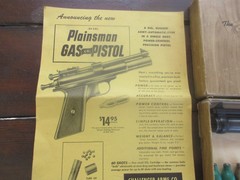 PLAINSMAN CO2 GAS PISTOL .22 CAL CHALLENGER ARMS CO.