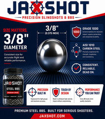 1000 qty 3/8″ Inch Steel Shot Slingshot Ammo Balls