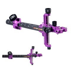 Compound Bow Sight 9″ Carbon Bar Scope Sight 2x 4x 6x 8x Lens Competition RH LH