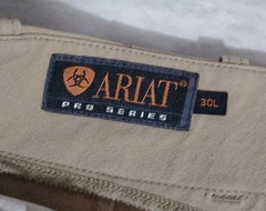 Ariat Pro-Series Pro-Circuit Tan Side-Zip Equestrian Breeches 30L, Preowned