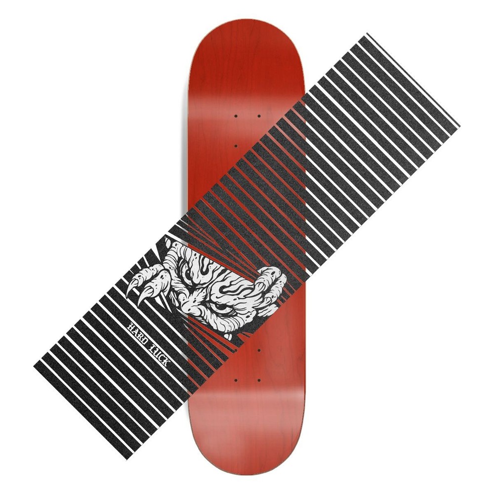 Hard Luck Skateboard Griptape Black/Clear 9″ x 33″