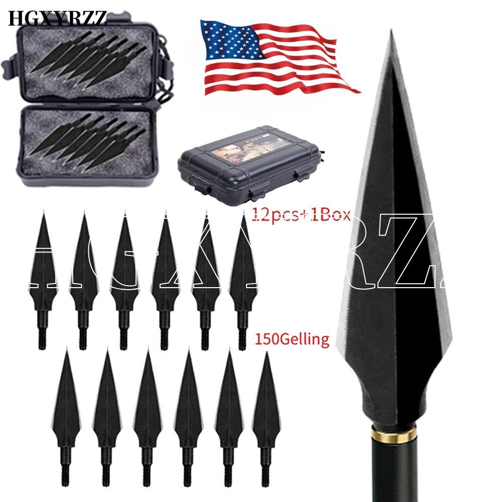 12Pcs 150 Grain 2 Blade Arrowheads Archery Bow Arrow Archery Hunting Shooting
