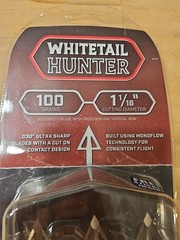 G5 Outdoors Bone Collector 100 Grain 1 1/16″ Cut Fixed Blade Broadhead 3 Pack