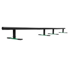 Adjustable Height 99″ Round Grind Rail Skate Rail Skateboard Ramp for Scooters