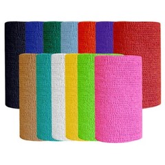 New! 6 pack CO-FLEX SELF ADHESIVE FLEXIBLE BANDAGE WRAP For horse leg 13 COLORS!