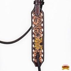 Western Headstall and Breast Collar Set HILASON Tooled Leather Horse Bridle Tack