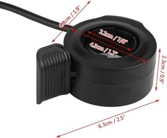 7/8inch 22mm 24-72V Thumb Throttle Speed Control, Universal Thumb Throttle Sp…