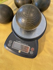 Vintage Sportscraft Bocce Ball Lawn Bowling Game 3 1/8” & About 1.1 Pounds