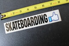 Skateboarding Thumbs Up Clear Like Love Yes Z32B Vintage Skateboarding STICKER