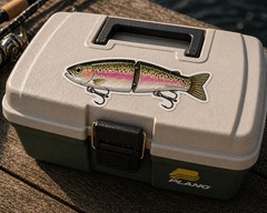 Fishing Lure Bass Jointed Swimbait Trout Popper Sticker Trout Pike Fish Decal