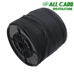 1/4in×500ft Nylon Solid Braid Rope High UV Abrasion Resistance Industrial Black