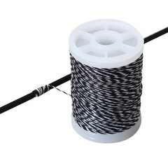 131 Yard Black White Archery Serving Thread High Strength Polyethylene 34 lbs