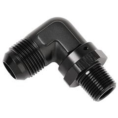 12AN Male Flare to 1/2 NPT Pipe Swivel 90 Degree 12AN to 1/2 NPT, 90 Degree