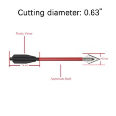6.7» Mini Crossbow Bolts Metal 2 Blade Broadheads Pistol Survival Arrow Hunting