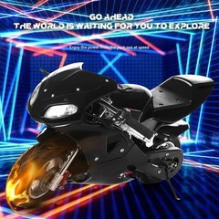 50cc 2-Stroke Gas Motorcycle for Adults & Teens, Heavy-Duty Pocket Motorcycle