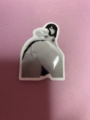 black and white waifu lewd stickers #4
