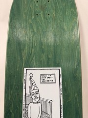 New Deal Templeton Bull Man Old School Skateboard Deck 9.35×32 Green Resin-7 A31
