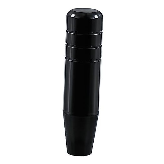 Long Shift Knob Weighted Aluminum Alloy Polished Metal Driving Handle Black