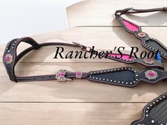 Western Horse Tack Set | Pink With Black Tack set