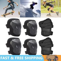 6PCS/SET Children Elbow Wrist and Knee Pads For Kids Safety Skate Bike Cycling
