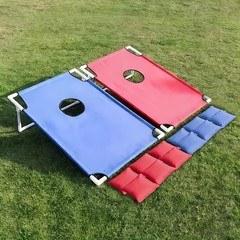 Cornhole Game Set 2 Boards 12 Bean Bags Outdoor Backyard Tailgate Beach Gift