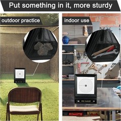 Self-Standing Airsoft Target – Portable Trap for Plastic BBS