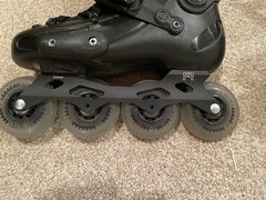 FR FR2 80 Black Urban Inline Skates EU Size 40/US 7.5 Men’s