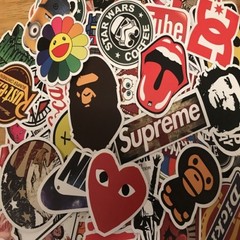 Lot 100 Random Skateboard Stickers Vinyl Laptop Luggage Decals Dope Sticker Mix