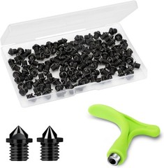 120 Pieces Steel Shoe Spikes Replacements and Spike Wrench for Sports Running…