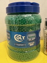 Lot of 3 New Colt + Crosman Airsoft BB Containers 20,000 Rounds Total
