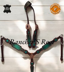 Western Tack Set Horse | Green Snake Tack Set