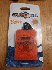 (5) Splat R Ball 7.5mm Dehydrated Ammo Orange Beads 20,000 Rounds