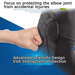 Kids Youth 5-15 Years Padded Arm Sleeve Compression Elbow Protective