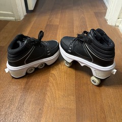 Kick Speed Astro LED 2 in 1 Roller Skate Shoes Size 2Jr.
