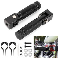 Universal M8 Motorcycle Foot Pegs – 90 Degree Foldable Footpegs CNC Anti-Skid